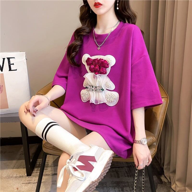 デザインセンス重工業立体パターンベアーズニューアイロンダイヤメッシュ半袖Tシャツ<S-2916>