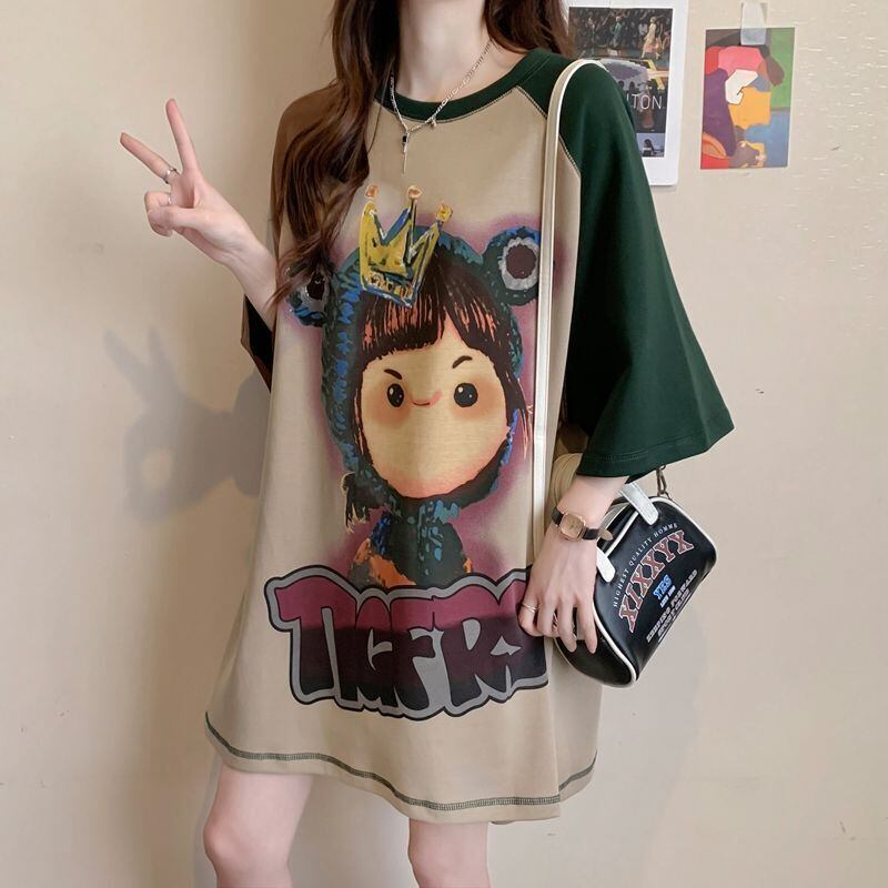 話題沸騰中 ビッグロゴ お勧めカラーマッチング ゆったり 半袖Tシャツ＜S-8350＞