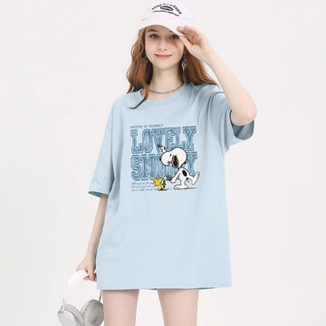 男女兼用 ルーズシルエット 半袖 Tシャツ <S-13136>