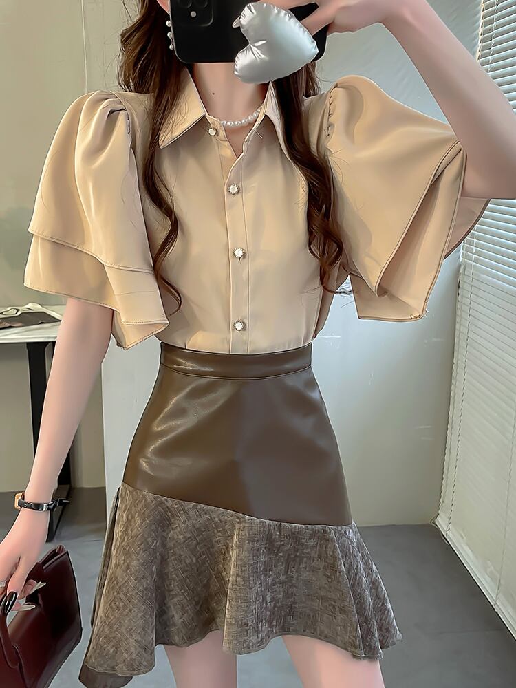 上質 プリント アバンギャルド 全7色 半袖 Tシャツ <S-11849>