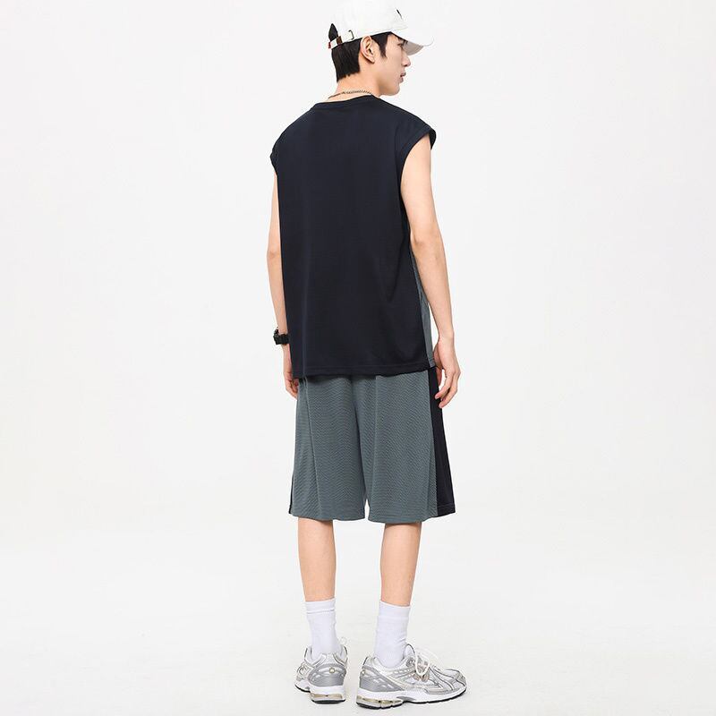 売り切れ必至 ファッション 超人気 男女兼用 ノースリーブＴシャツⅹパンツセット全5色<S-8754>