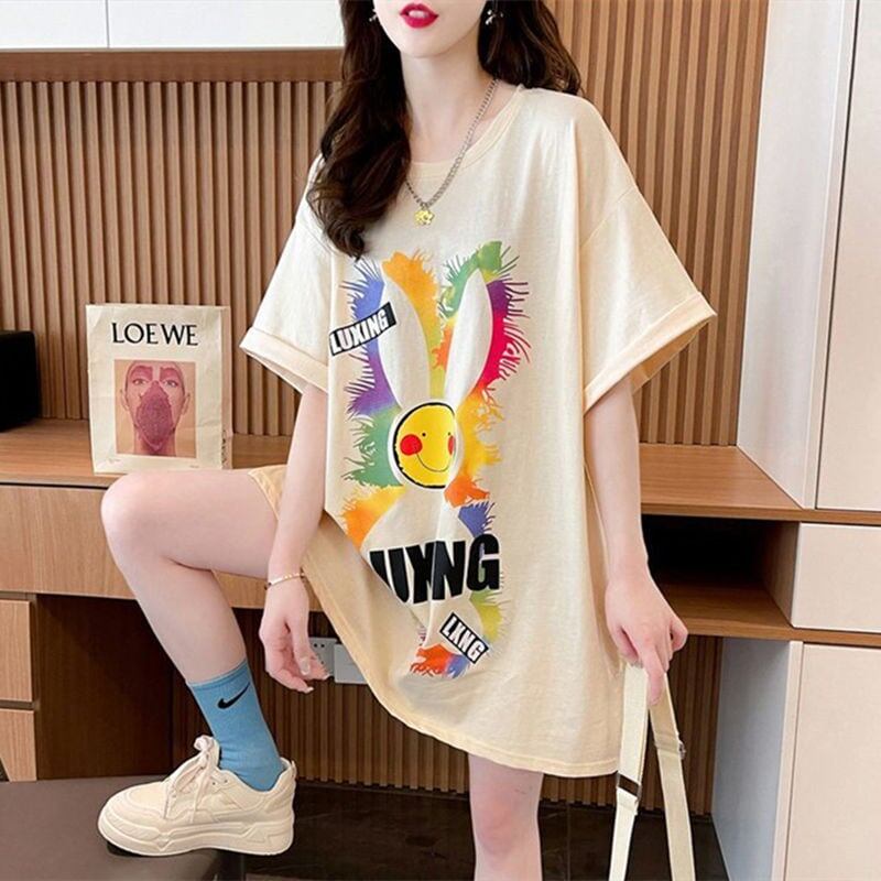 着回し力抜群 キュート カジュアル プリント 半袖Ｔシャツ全2色 <S-8550>