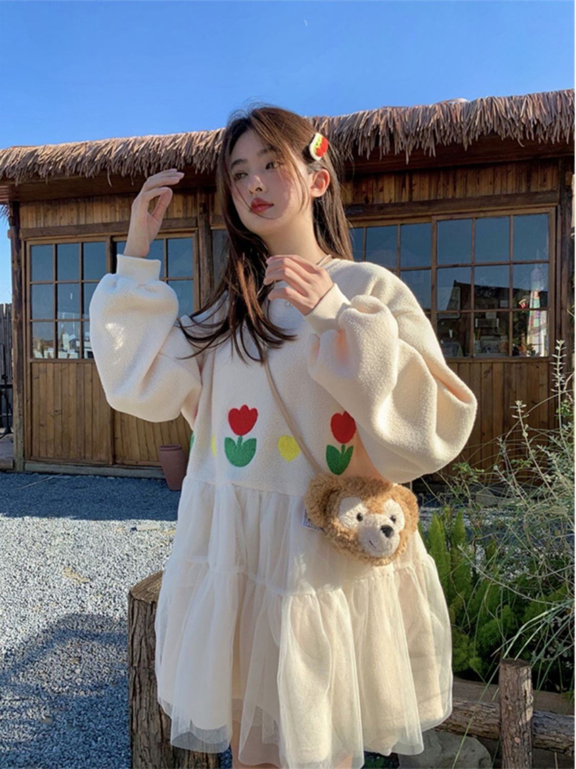 美人度アップ 新作 スウィート ワンピース<S-6375>