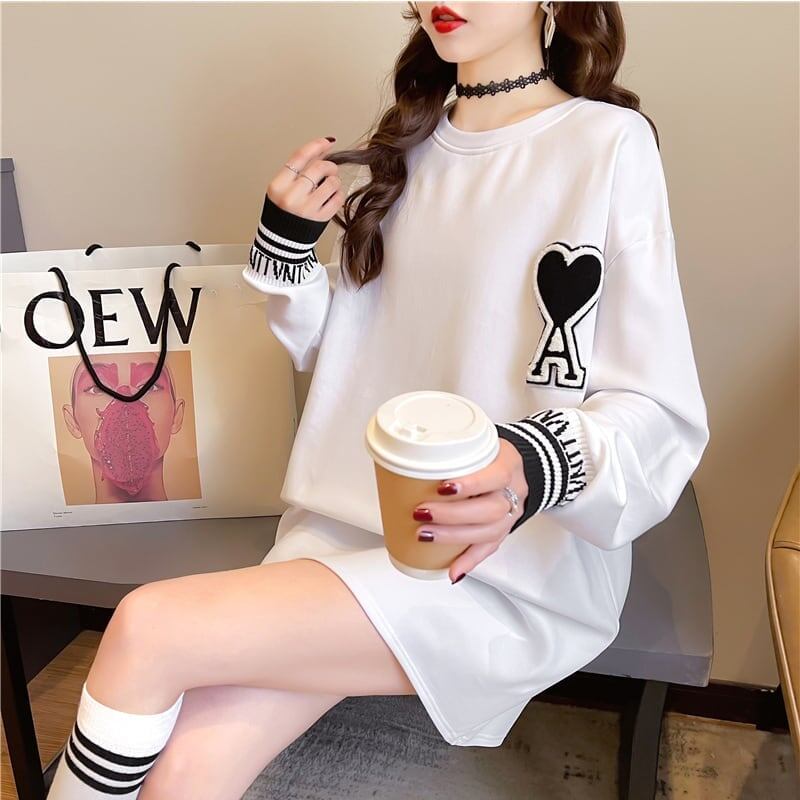 シンプル 切り替え ファッション プリント Tシャツ カットソー＜S-3664＞