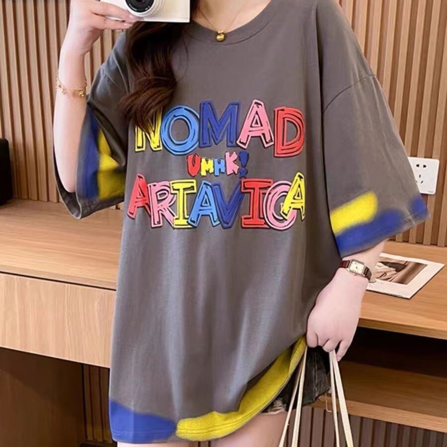 【半額！期間限定！！】着回し力抜群 個性派 ファッション プリント 3色選択 半袖Tシャツ＜S-8589＞