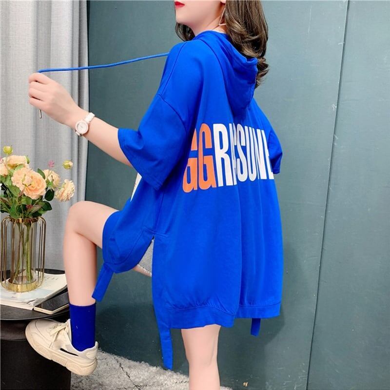 ゆったり感アップ 切り替え 美感いっぱい プリント Tシャツ カットソー＜S-3594＞