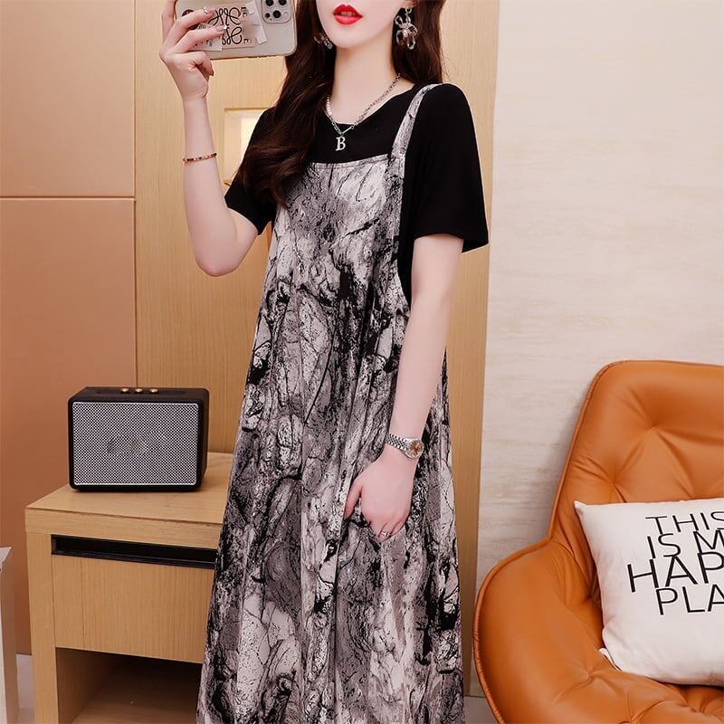 カジュアル Tシャツ＋サロペット 一目惚れ セットアップ＜S-3464＞