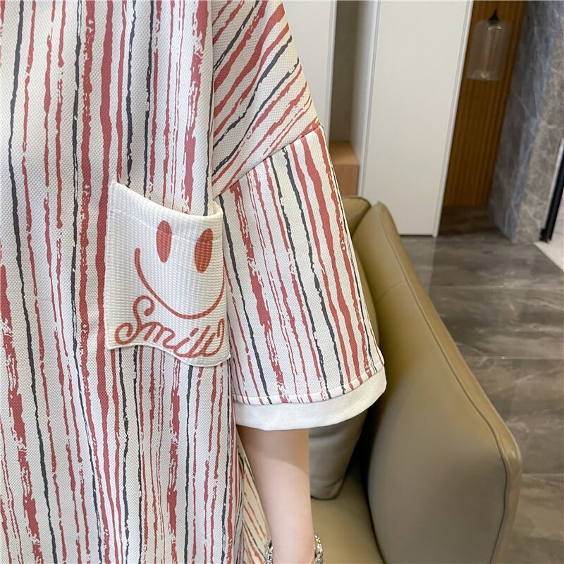 絶対流行 プリント カジュアル ゆったりトップス 半袖Tシャツ 全2色＜S-8314＞