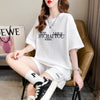 着心地抜群 切り替え 女性力を高める Tシャツ＋ショートパンツ セットアップ＜S-3553＞