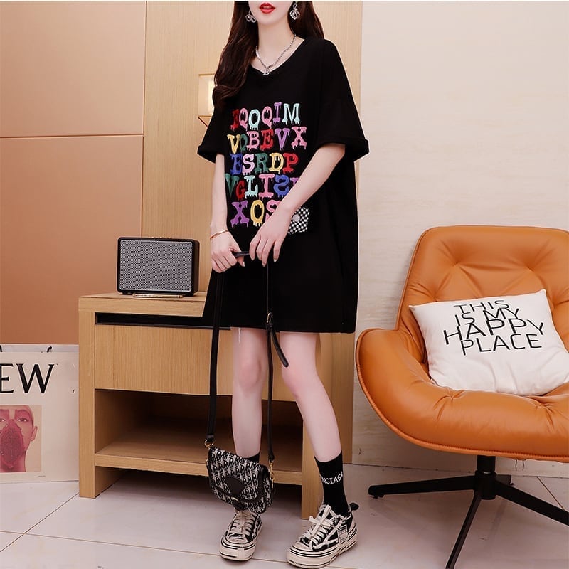 カジュアル 切り替え オシャレ度満点 プリント Tシャツ カットソー＜S-3515＞
