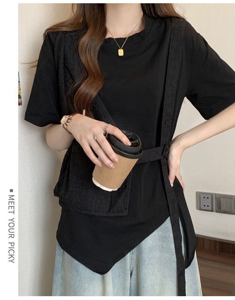売れ筋 着回し力抜群 定番シンプル 売り切れ必至 全2色 Tシャツ <S-11999>