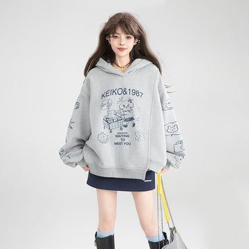 個性的なデザイン カジュアル 大人可愛い パーカー<S-10255>