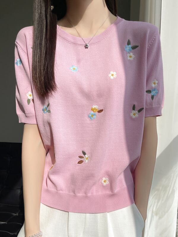 絶対流行 大好評 エレガント 好感度UP カジュアル 全4色 Tシャツ＜S-12054＞