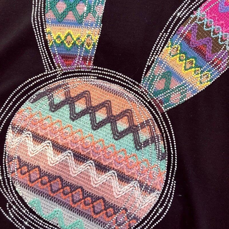 個性的なデザイン カートゥーンプリント 一目惚れ Tシャツ カットソー＜S-3069＞