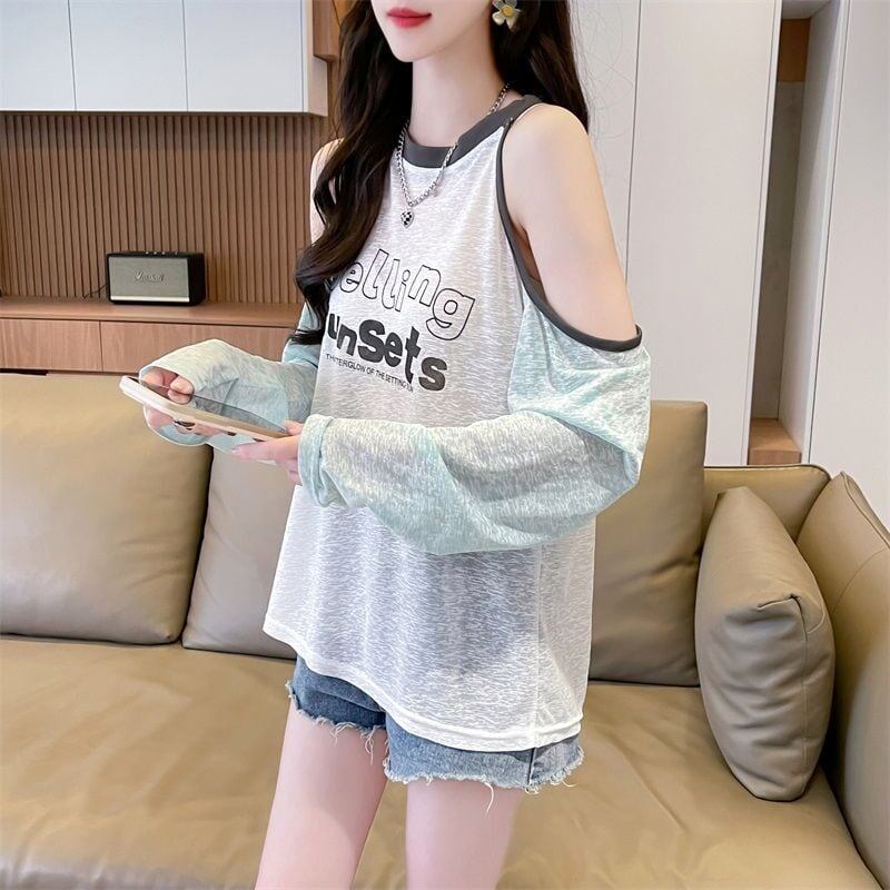 大人気 ラウンドネック スウィート 長袖 Tシャツ ＜S-8629＞