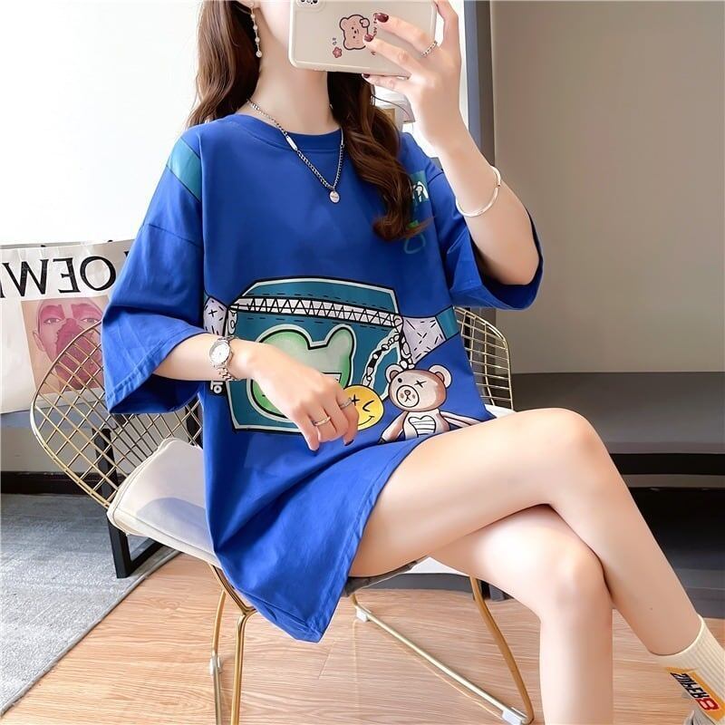 個性的なデザイン 3色選択可 一目惚れ プリント Tシャツ カットソー＜S-3062＞