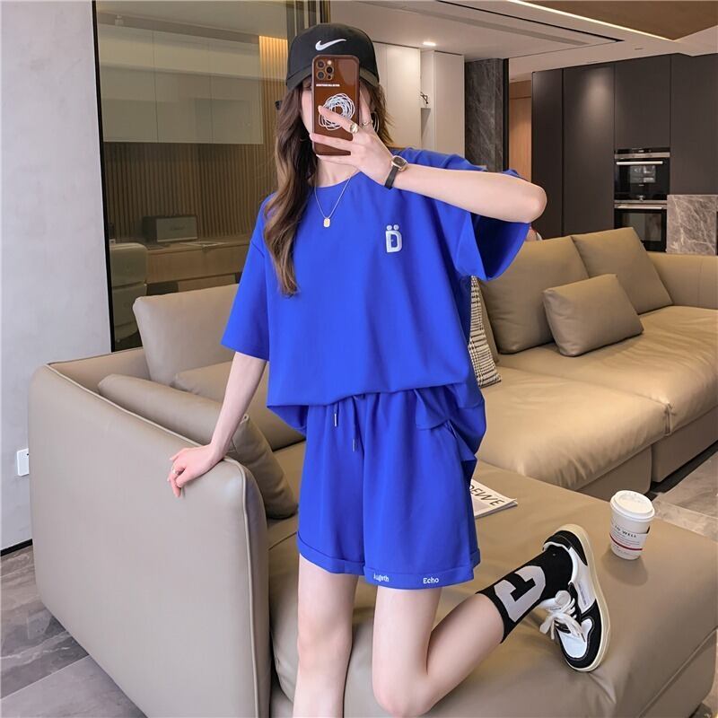 話題沸騰中 カジュアル 肌触り抜群 全3色 半袖 Tシャツ ショートパンツ セットアップ ＜S-8973＞