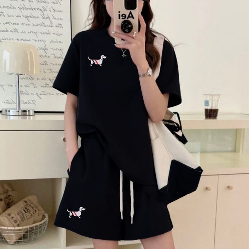 人気上昇中 着心地良い 真夏も快適 カジュアル 全5色 半袖 Tシャツ ショートパンツ セットアップ ＜S-9216＞