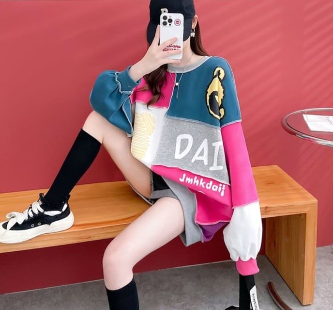 【裏起毛】主役級 ファッションレジャー 個性派 スウェット<S-5566>