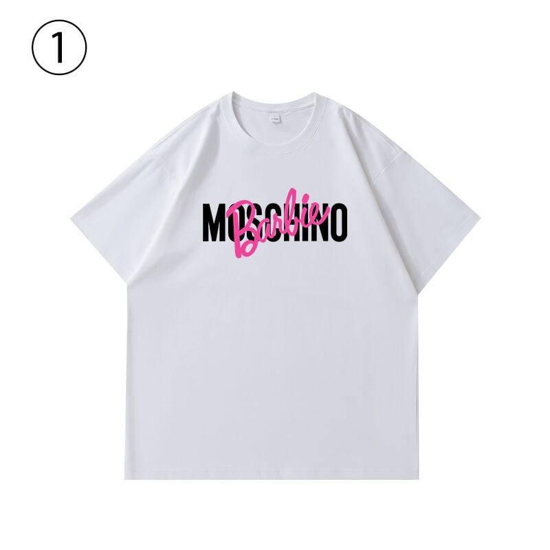 絶対流行 カジュアル 早い者勝ち ルーズ プリント全3色 2種選択可 男女兼用 半袖Tシャツ<S-9030>