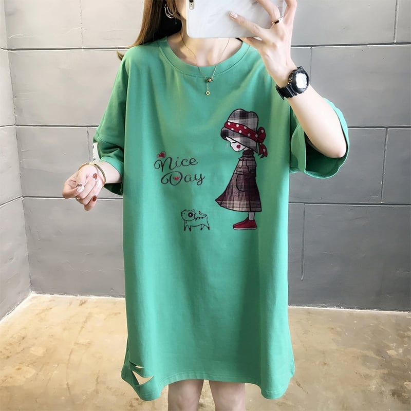 大活躍 ファッション カジュアル ルーズ 半袖シャツ<S-6655>