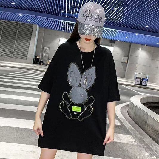 着回し力抜群 ホットダイヤモンド 新作 全2色 半袖Tシャツ カットソー ＜S-8703＞