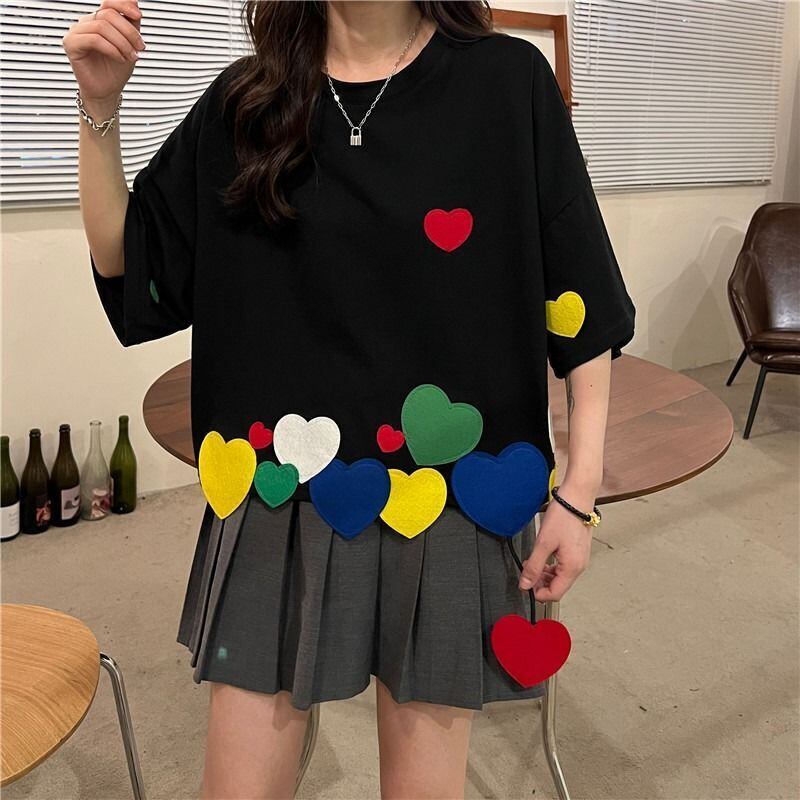 キュート 早い者勝ち 絶対流行 カジュアル Tシャツ<S-11526>