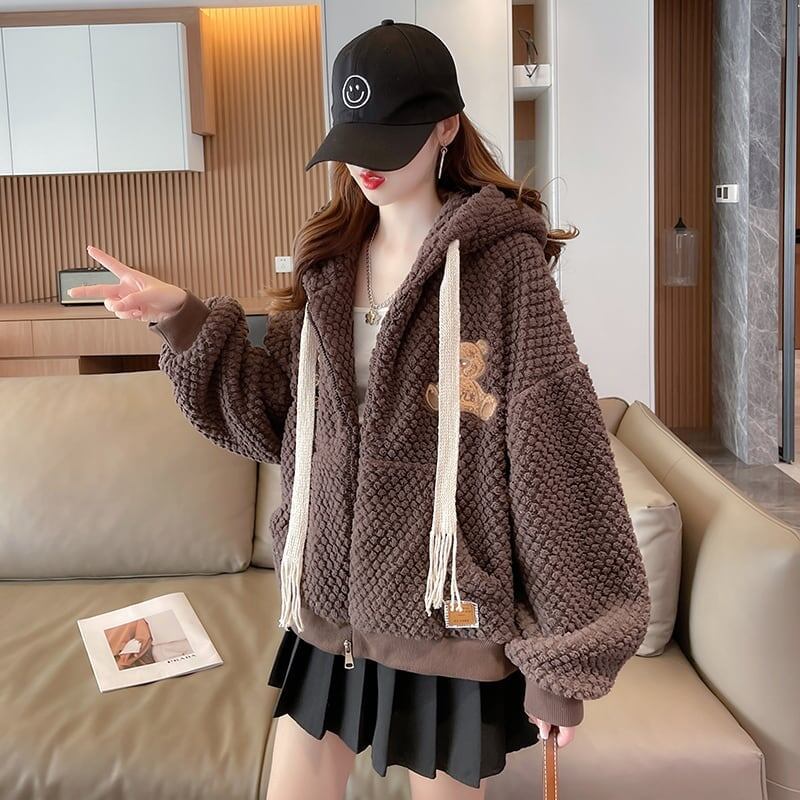 着心地良い 裏起毛 大人らしい パーカー<S-3898>