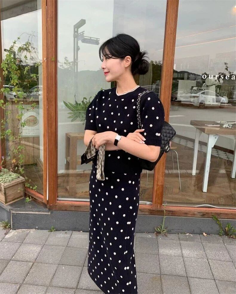 好感度100％ 柔らかくて優しい印象 効果抜群 プリント切り替え 2色 セットアップ<S-10855>