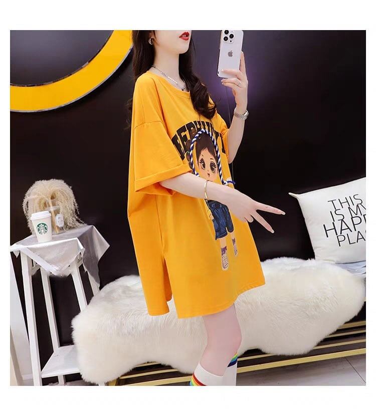 元気いっぱい プリントTシャツ ロング 半袖 ＜S-2840＞