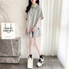 ファッション 切り替え ゆったり感アップ Tシャツ＋ショートパンツ セットアップ＜S-3616＞