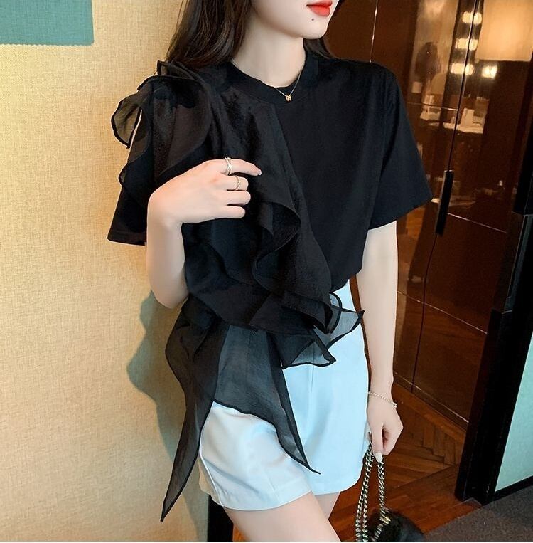 好感度100％ 早い者勝ち 絶対流行 カジュアル 2色選択 Tシャツ<S-11896>