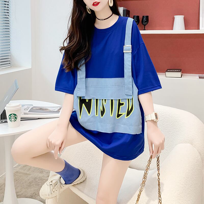絶対欲しい カジュアル 上質 レイヤード風 全3色 半袖Tシャツ カットソー ＜S-8668＞