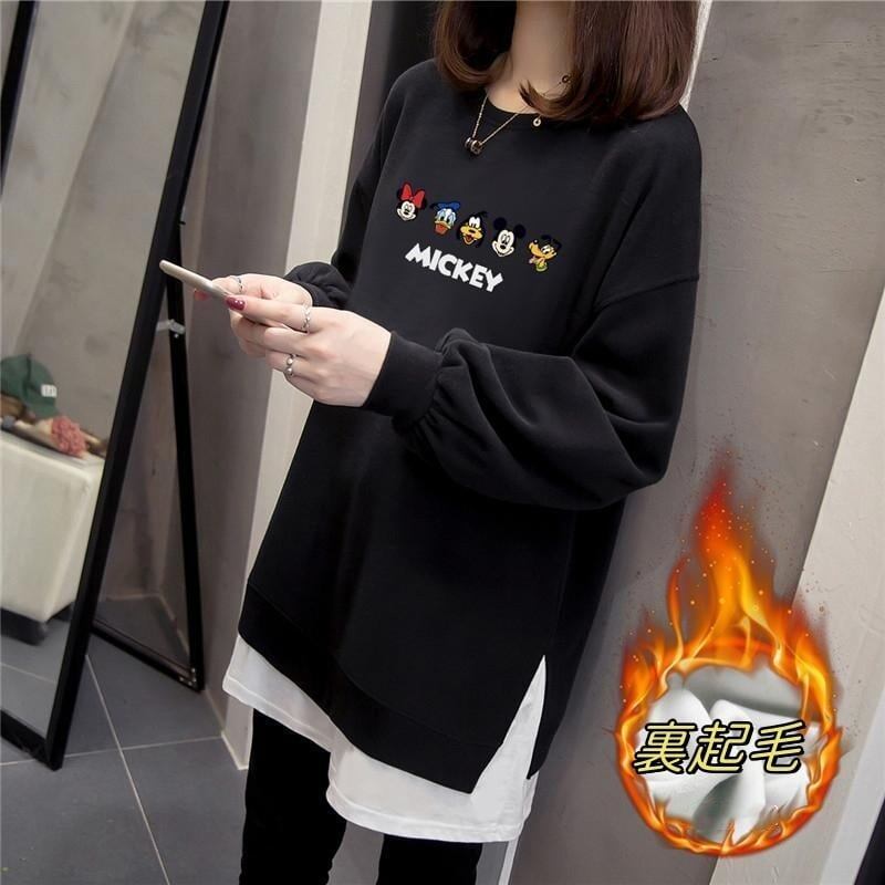 【裏起毛】絶対流行 カジュアル ファッション ワンピース<S-5843>