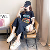 スタイリッシュ プリント 一目惚れ Tシャツ カットソー ワンピース＜S-3575＞