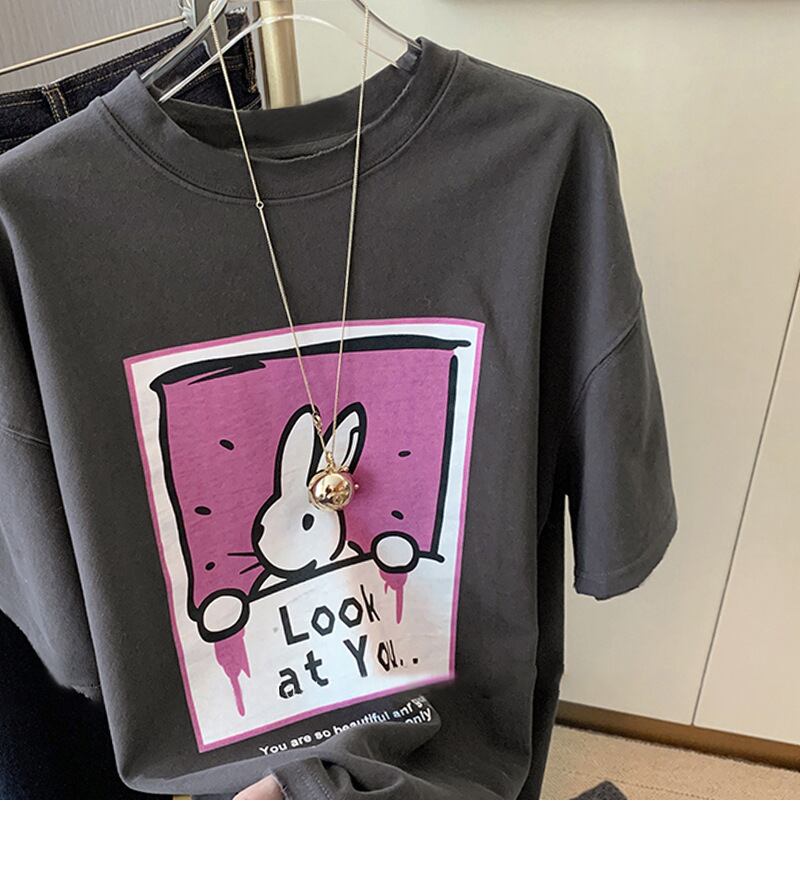 おすすめ 着心地良い ファッション感満々 プリント 半袖 Tシャツ <S-9127>