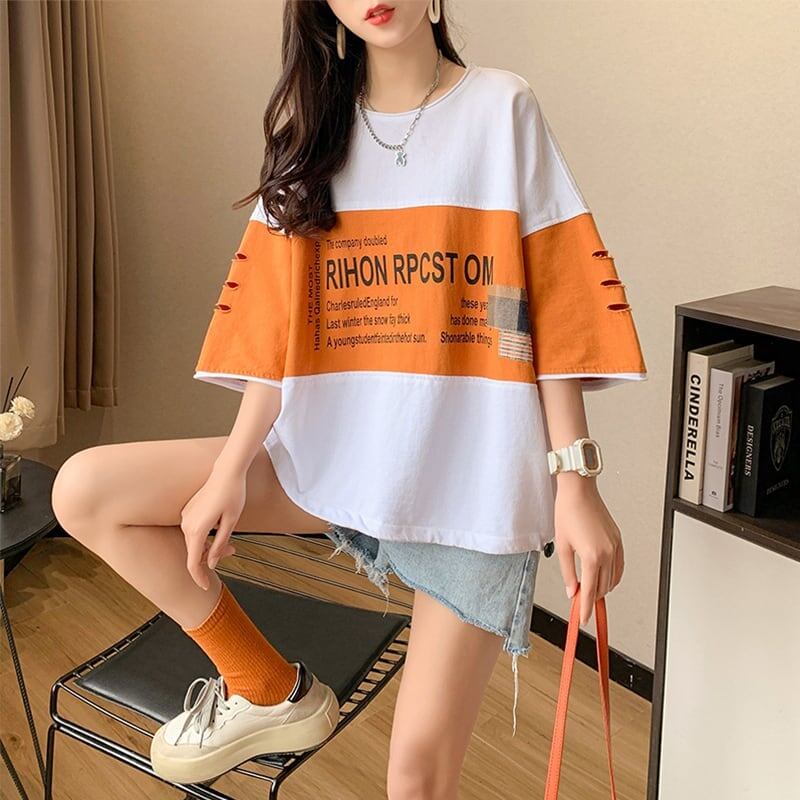 オシャレ度満点 3色選択可 美感いっぱい Tシャツ カットソー＜S-3042＞