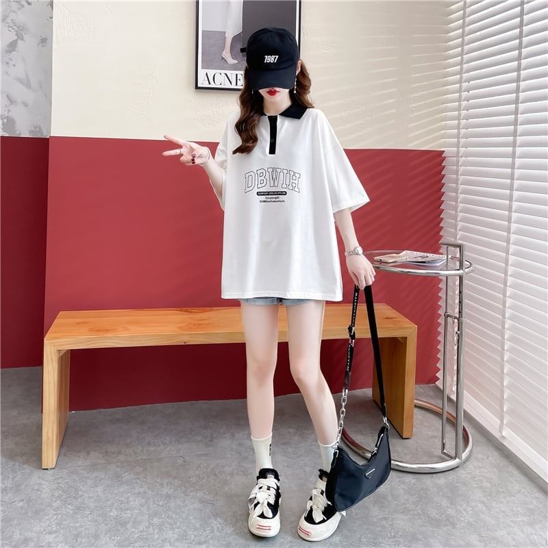 カジュアル 切り替え 着心地抜群 プリント Tシャツ カットソー＜S-3622＞