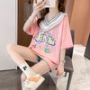【半額！期間限定！！】オシャレ度満点 キュート 着心地抜群 プリント 全3色 Tシャツ カットソー＜S-8536＞