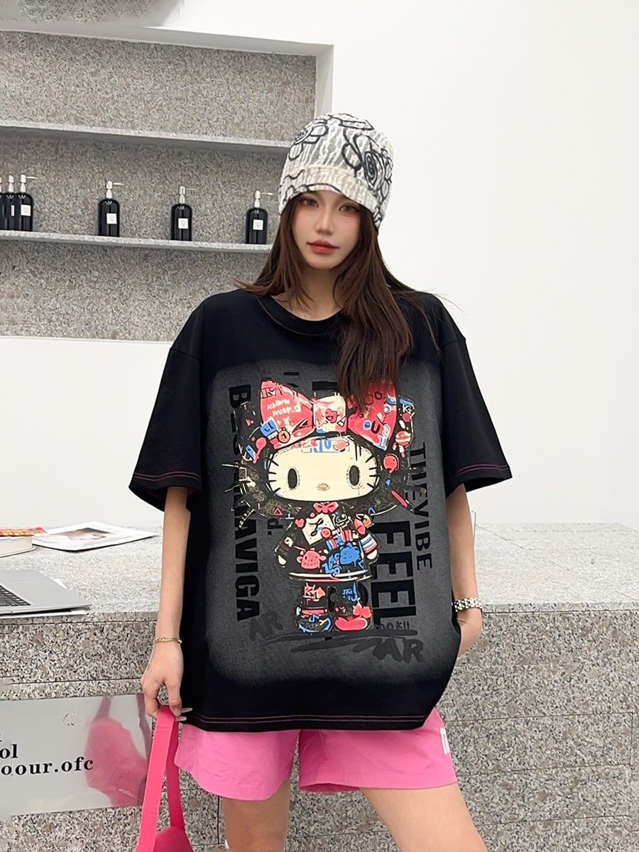 美人度アップ 海外トレンド 定番シンプル 好感度UP カジュアル 全3色 半袖 Tシャツ ＜S-11236＞