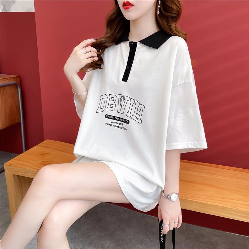 カジュアル 切り替え 着心地抜群 プリント Tシャツ カットソー＜S-3622＞