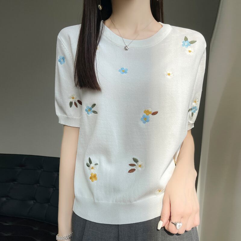絶対流行 大好評 エレガント 好感度UP カジュアル 全4色 Tシャツ＜S-12054＞