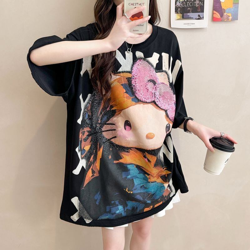 大人可愛い 好感度UP 海外トレンド カジュアル 全3色 半袖 Tシャツ ＜S-11121＞