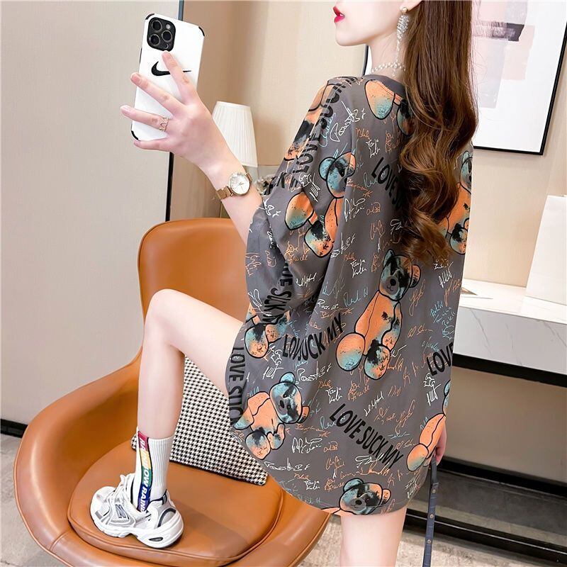 大人可愛い 売り切れ必至 美人度アップ 着回し力抜群 全5色 半袖Tシャツ<S-11520>