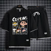 男女兼用 新作 プリント Tシャツ & ショーツ セットアップ F-13327
