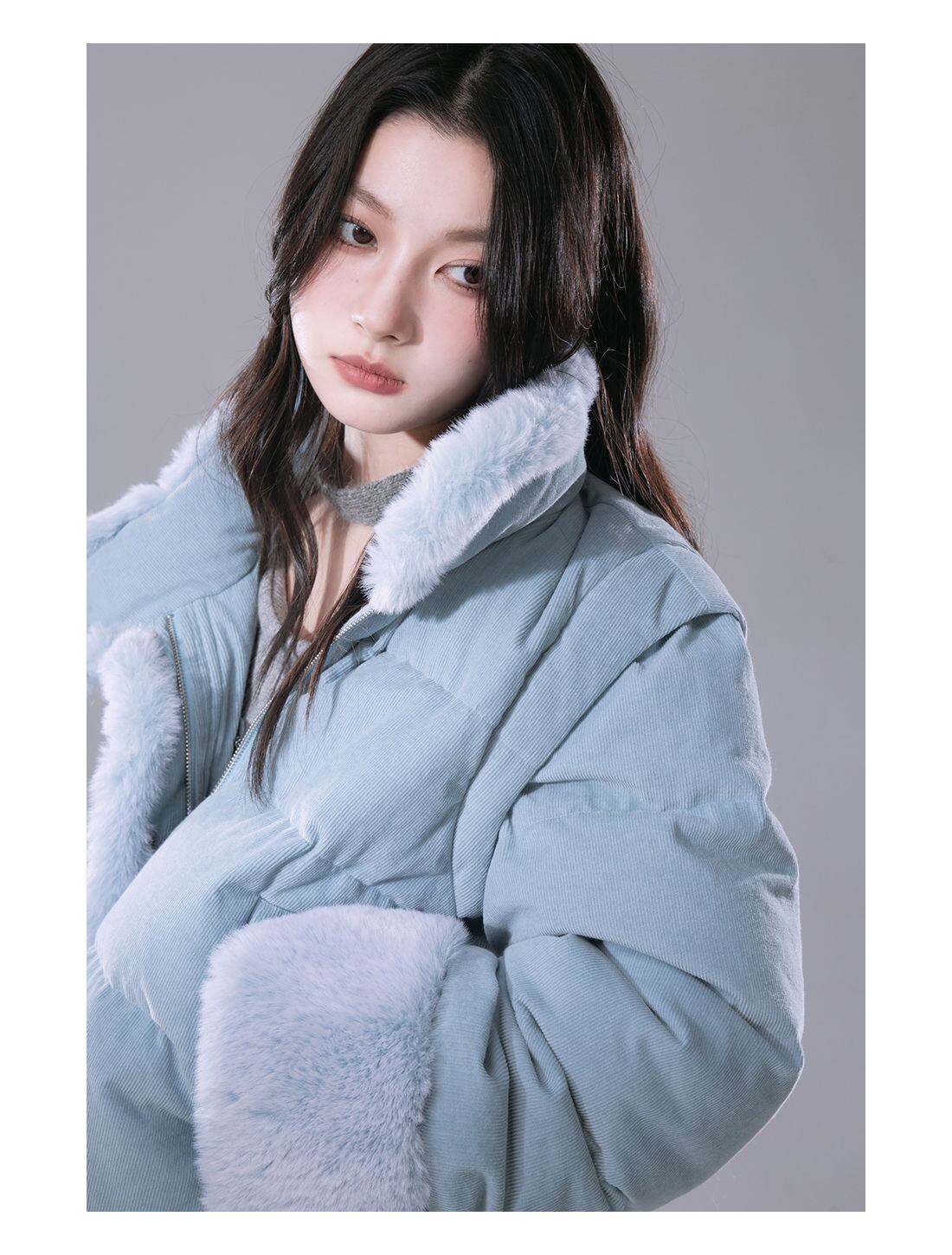 絶対流行 大人可愛い おしゃれ度高め スウィート ミドル丈のコットンコート <S-9916>