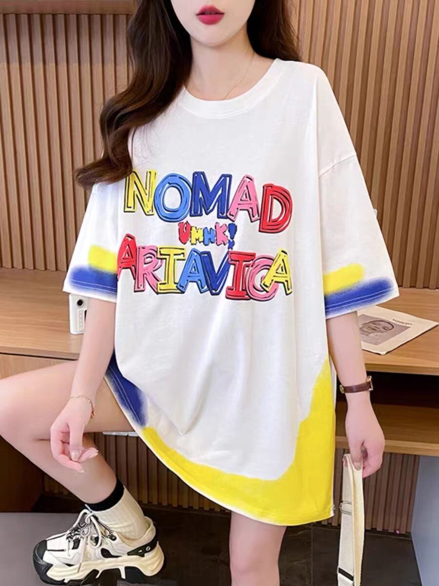 【半額！期間限定！！】着回し力抜群 個性派 ファッション プリント 3色選択 半袖Tシャツ＜S-8589＞
