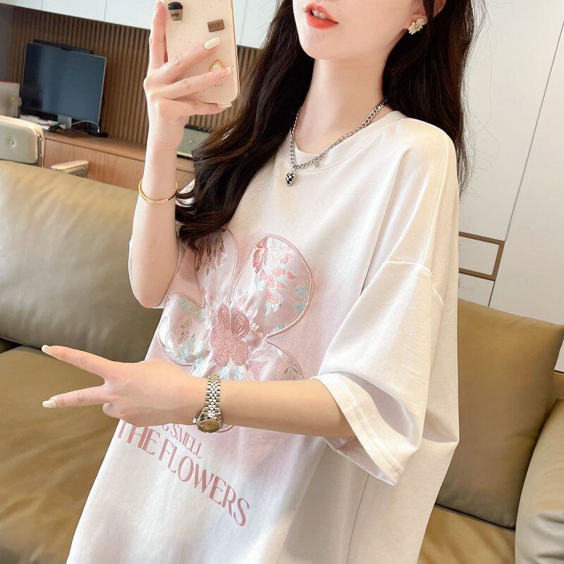 超人気 切り替え カジュアル プリント全3色 半袖Tシャツ カットソー ＜S-8609＞