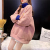 もこもこハイネックボアトレーナー全3色厚手スウェット<S-4394>