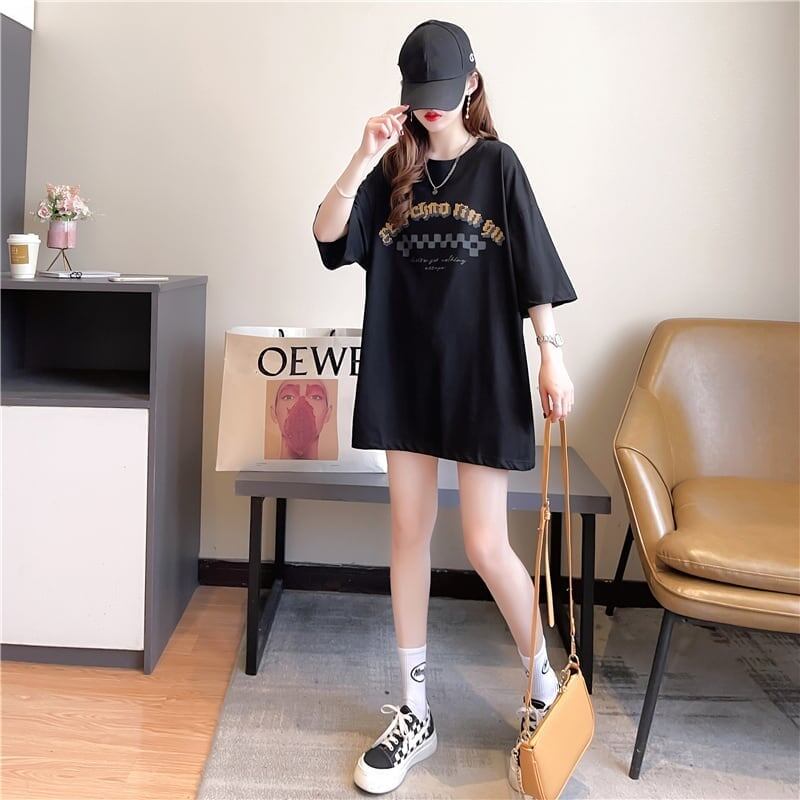 ゆったり感アップ 切り替え オシャレ度満点 プリント Tシャツ カットソー＜S-3478＞